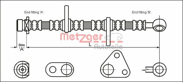 METZGER Gumifékcső 4113600_METZ